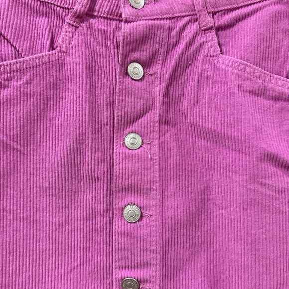 Free People pink corduroy mini skirt - Picture 2 of 5